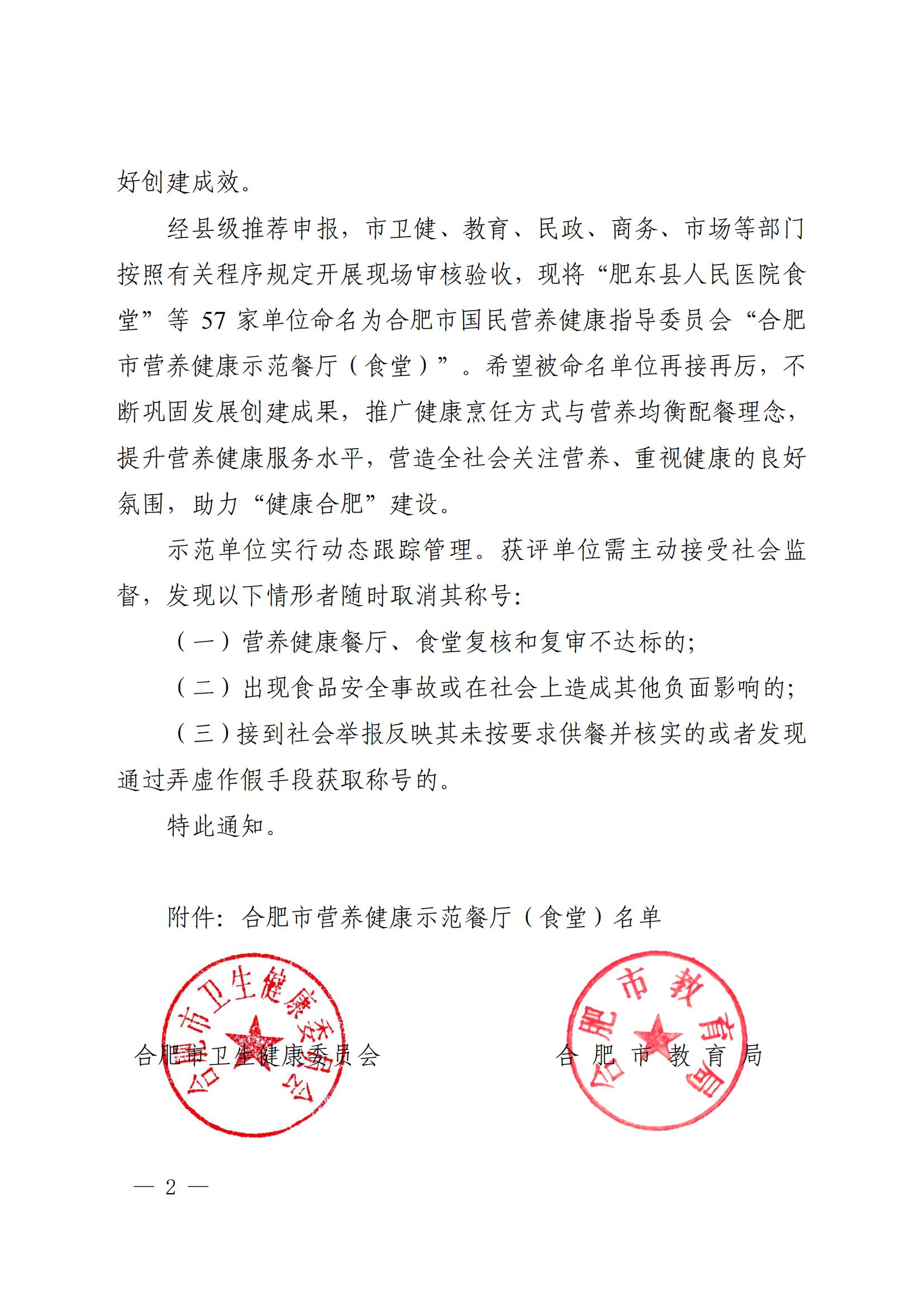 合卫食品秘〔2024〕3号 关于命名2023年度合肥市营养健康示范餐厅（食堂）的通知(1)_01.jpg